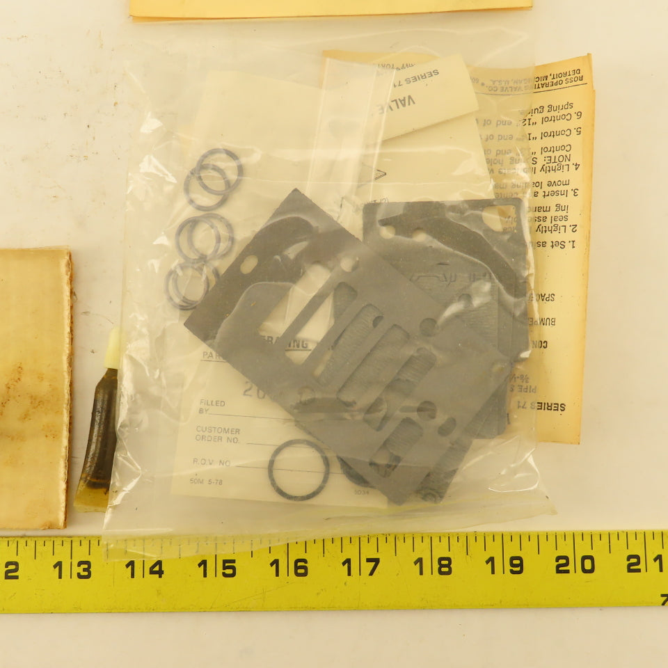 Ross 722K87 Pneumatic Valve Body Service Kit 726K87 NOS