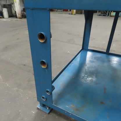 39-1/2" x 51-1/2" Steel Top Machine Fixture Component Assembly Bench 36" Tall