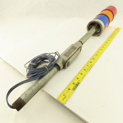 GE SLR3AGD1RAL 220/240VAC 120VDC 3 Light Alert Machine Beacon Light Tower