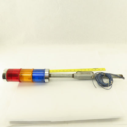 GE SLR3AGD1RAL 220/240VAC 120VDC 3 Light Alert Machine Beacon Light Tower