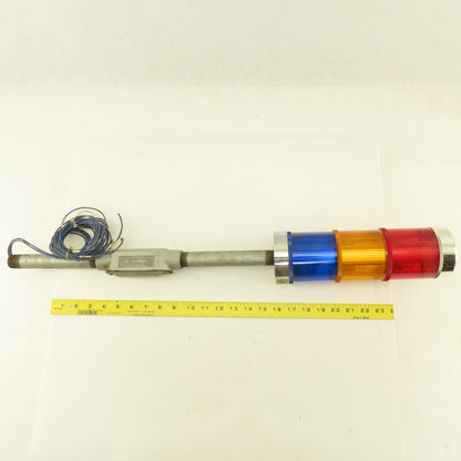GE SLR3AGD1RAL 220/240VAC 120VDC 3 Light Alert Machine Beacon Light Tower