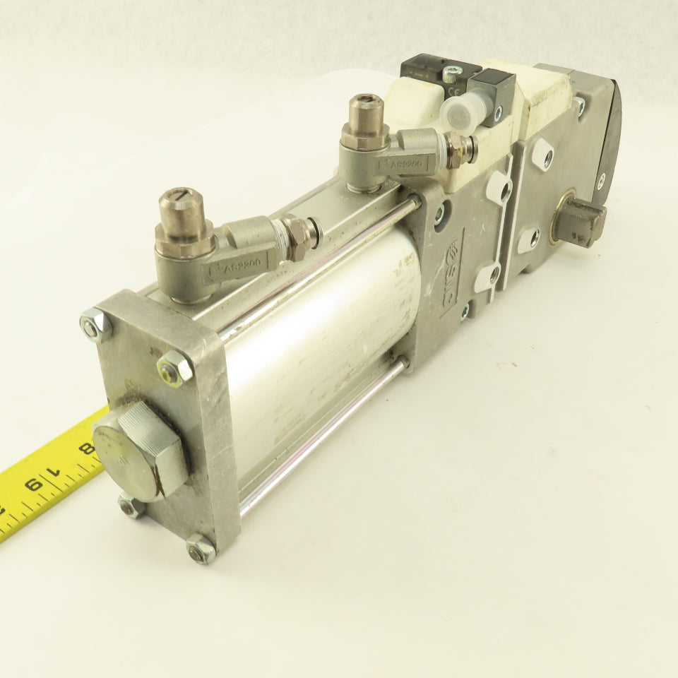 SMC CKZ3N50-30DPF-X274 Pneumatic Power Clamp Cylinder 30° Left/Right