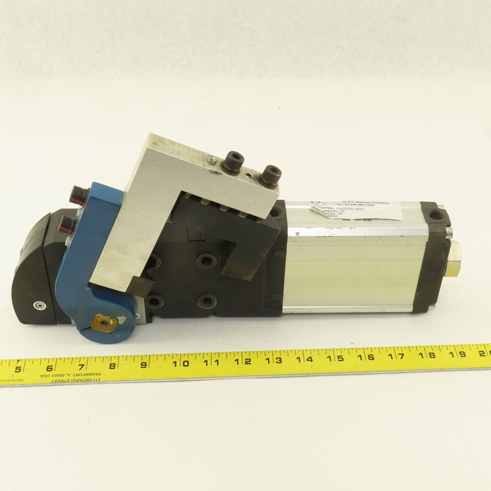 SMC CKZ2N50-30DT Pneumatic Power Clamp Cylinder 30° Left/Right With Arm