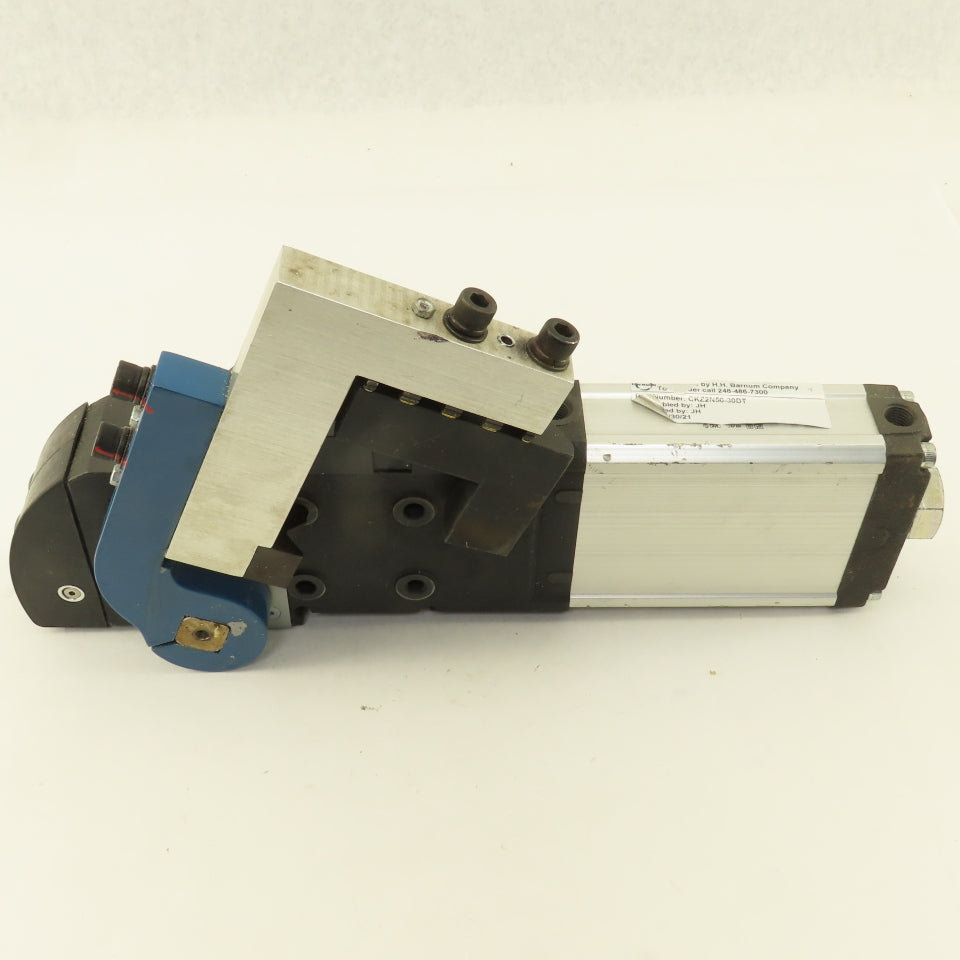 SMC CKZ2N50-30DT Pneumatic Power Clamp Cylinder 30° Left/Right With Arm