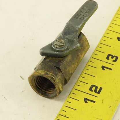 1/4" NPT Brass Ball Valve Lot Of 4