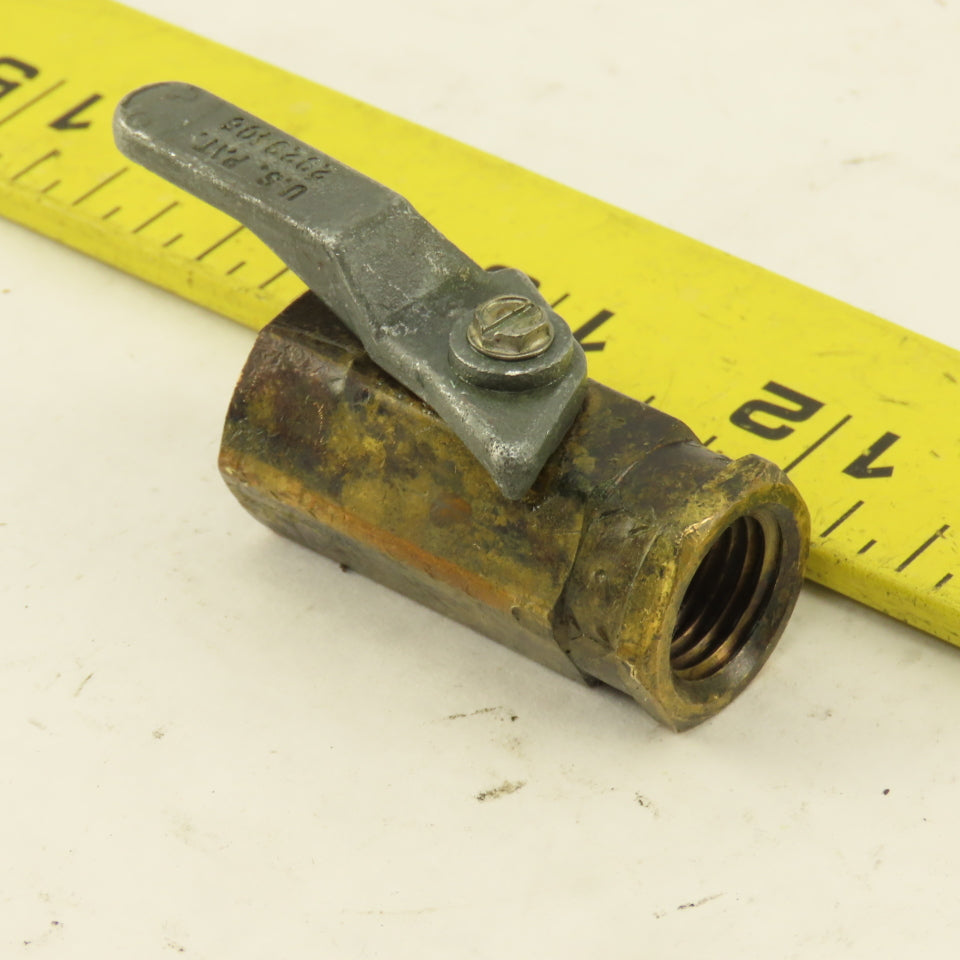 1/4" NPT Brass Ball Valve Lot Of 4