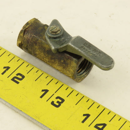 1/4" NPT Brass Ball Valve Lot Of 4