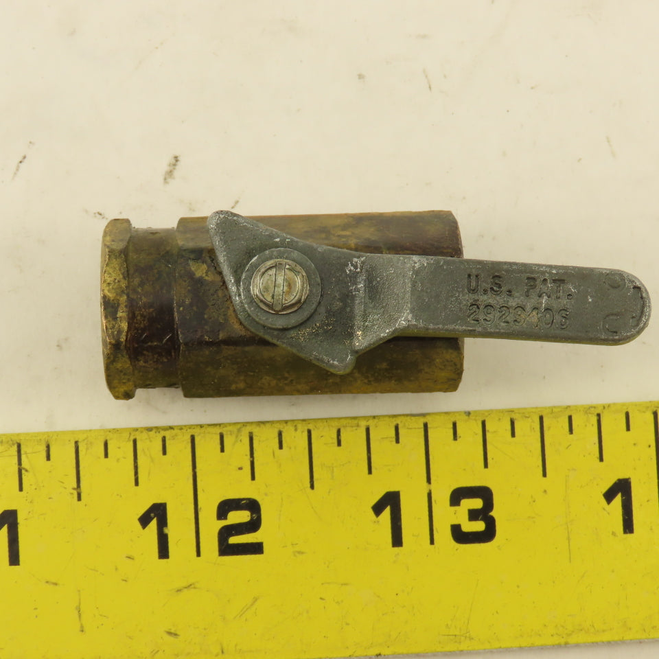 1/4" NPT Brass Ball Valve Lot Of 4
