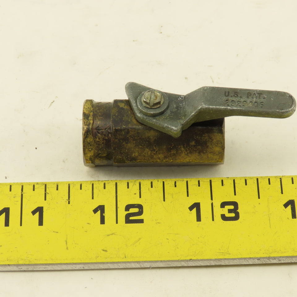 1/4" NPT Brass Ball Valve Lot Of 4