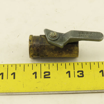 1/4" NPT Brass Ball Valve Lot Of 4
