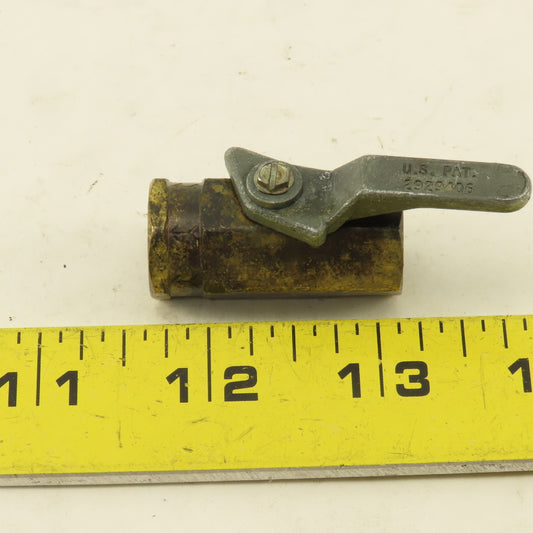 1/4" NPT Brass Ball Valve Lot Of 4
