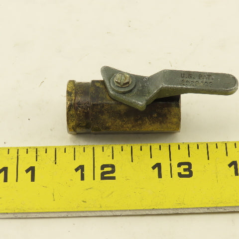 1/4" NPT Brass Ball Valve Lot Of 4