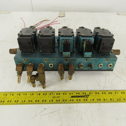 MAC 6311D-511-PM-111DA Hydraulic Solenoid Valve Bank 2 Way 120V Coil