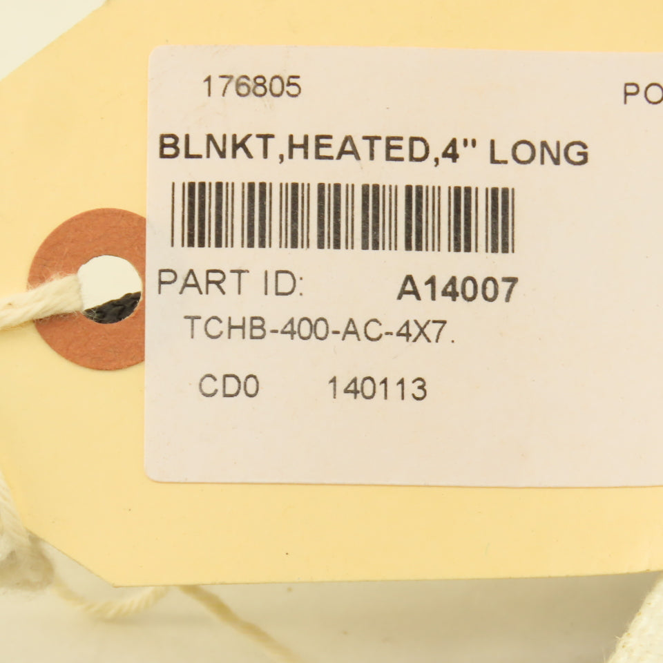 AVL Neptech TCHB-400-AC-4X7.5-S-K-B 4" x 7-1/2" Heated Blanket 120V W/ Extension