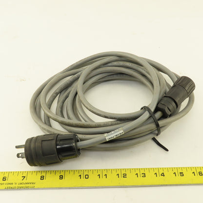 478-CBL-PWR1 Adapter Cable 125V 15A Plug  - 3 Plus Ground Amphenol Ecomate 20'