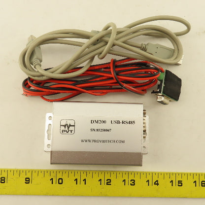 PVT ProvibTech DM200 Dual Channel Vibration Monitor USB-RS485 With Cables
