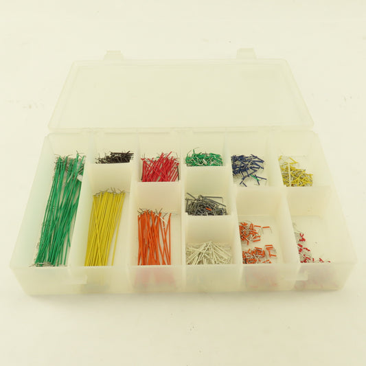 0.0250 Large Assortment Mixed Length Color Insulated Jumper Wires 200+ Pieces