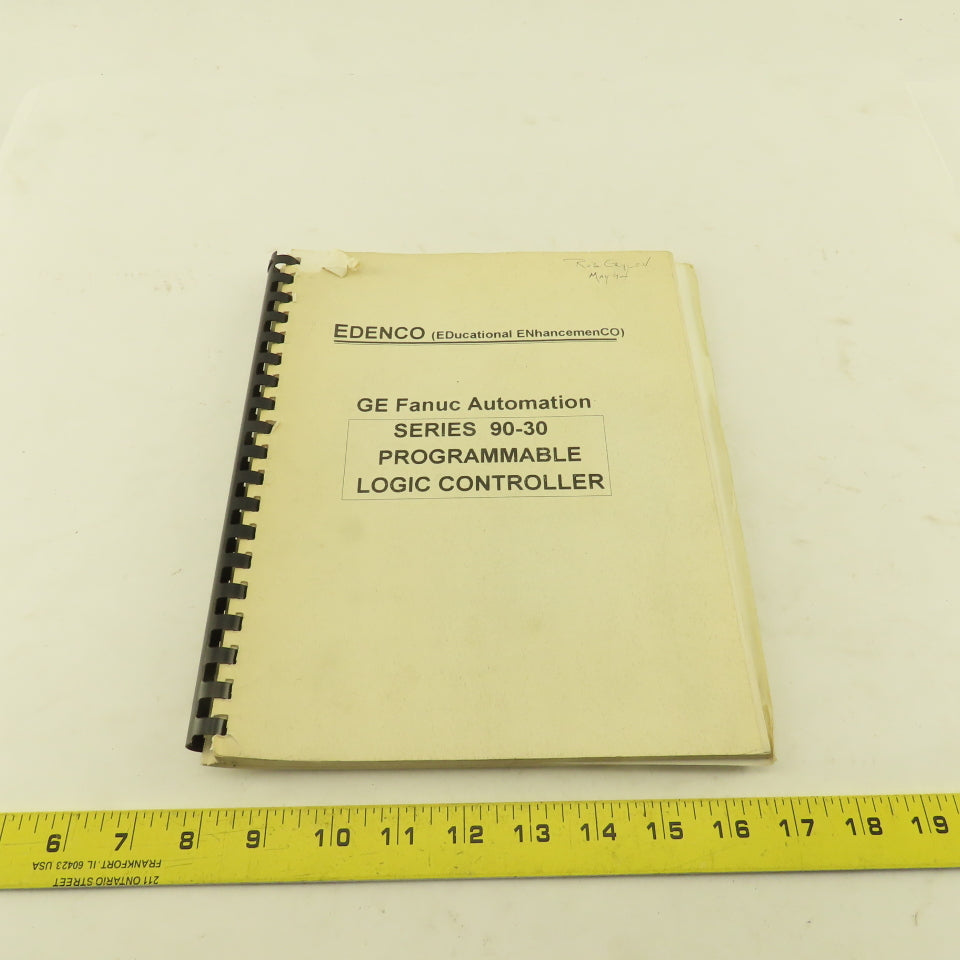 Edenco Series 90-30 GE Fanuc Programmable Logic Controller PLC Training Manual