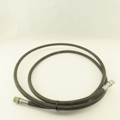 Parker 3/8" Hydraulic Hose 3000 PSI 3/8" Male x 13/16"-16 O-Ring Face 10'7"