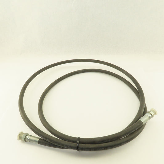 Parker 3/8" Hydraulic Hose 3000 PSI 3/8" Male x 13/16"-16 O-Ring Face 10'7"