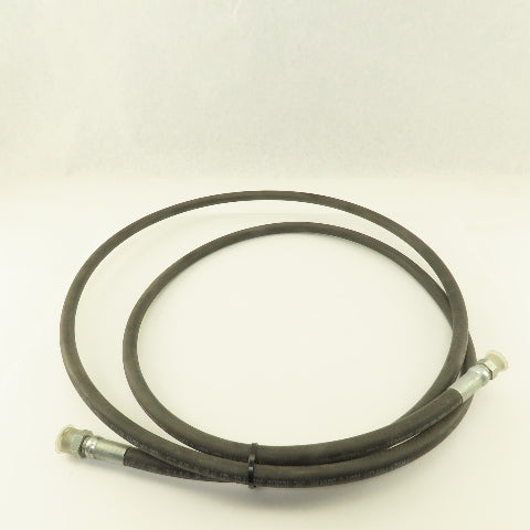 Parker 3/8" Hydraulic Hose 3000 PSI 3/8" Male x 13/16"-16 O-Ring Face 10'7"