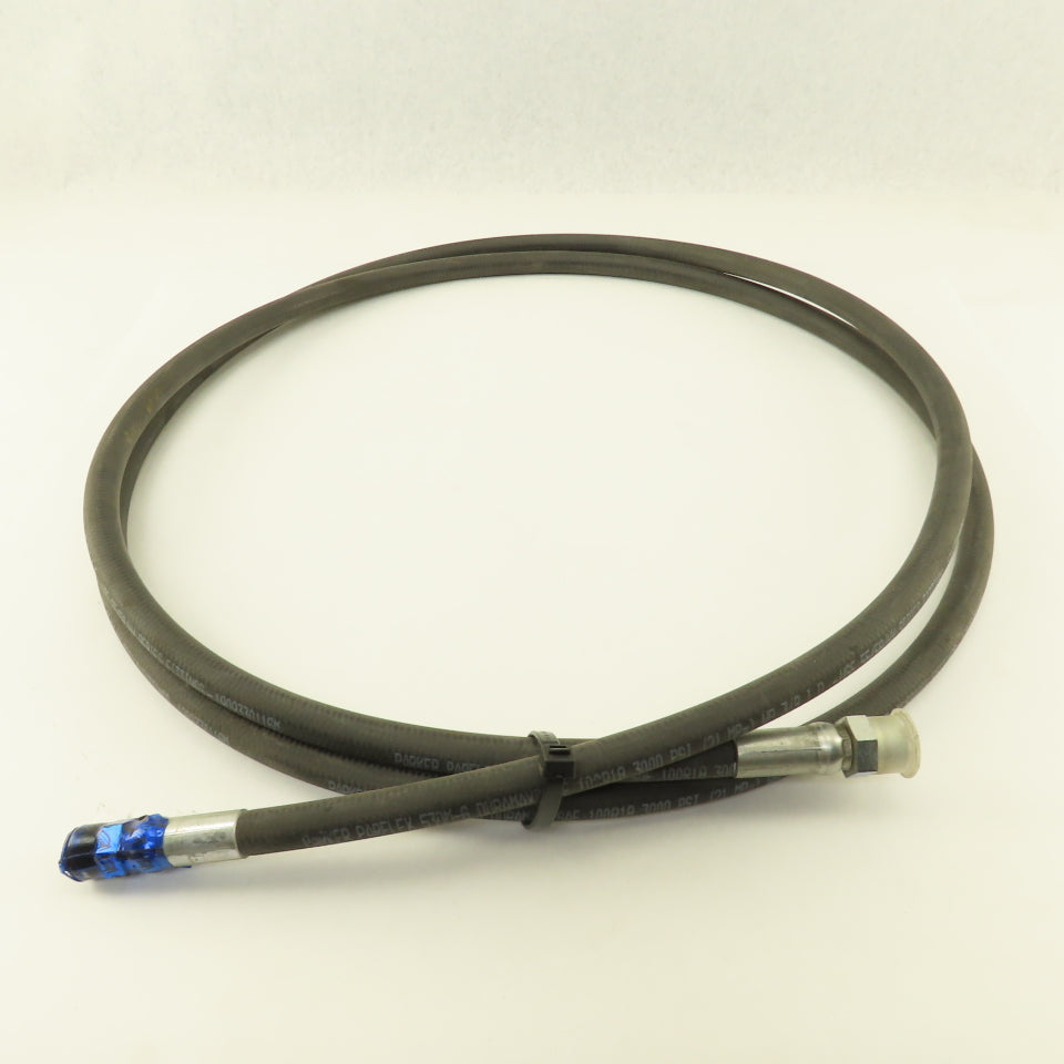 Parker 3/8" Hydraulic Hose 3000 PSI 3/8" Male x 13/16"-16 O-Ring Face 11'