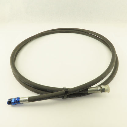 Parker 3/8" Hydraulic Hose 3000 PSI 3/8" Male x 13/16"-16 O-Ring Face 11'