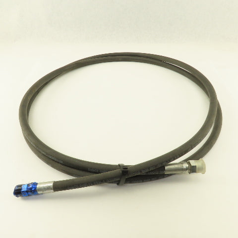 Parker 3/8" Hydraulic Hose 3000 PSI 3/8" Male x 13/16"-16 O-Ring Face 11'