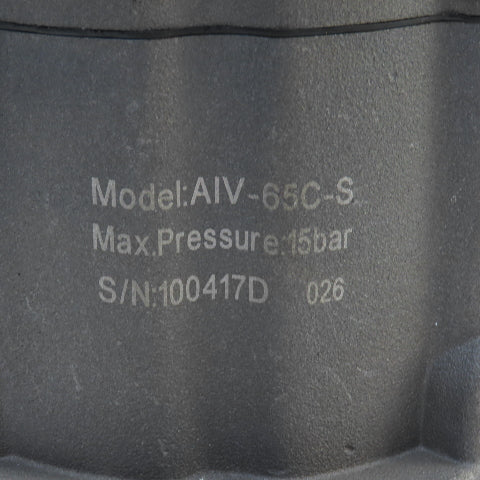 AIV-65C-S Screw  Compressor Intake Valve 15 Bar 220/230V Coil