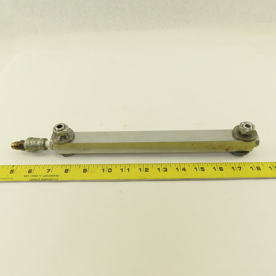 Lube Devices 3/4" x 11" Glass Vile Liquid Level Sight Gauge 10" Port Centers