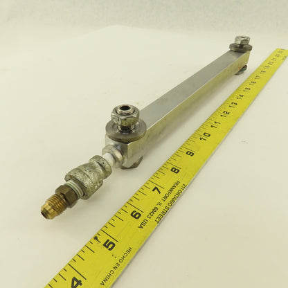 Lube Devices 3/4" x 11" Glass Vile Liquid Level Sight Gauge 10" Port Centers
