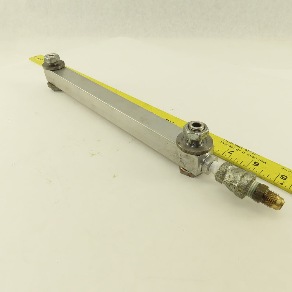 Lube Devices 3/4" x 11" Glass Vile Liquid Level Sight Gauge 10" Port Centers