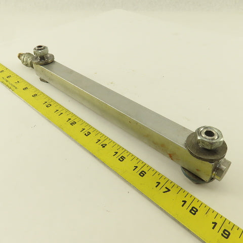 Lube Devices 3/4" x 11" Glass Vile Liquid Level Sight Gauge 10" Port Centers