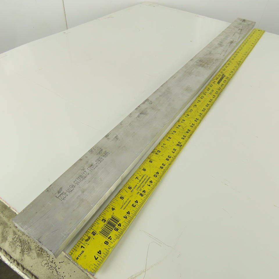 3/4" x 3-1/2" Rectangle 6061 T6511 Solid Aluminum Flat Bar x 50" Long