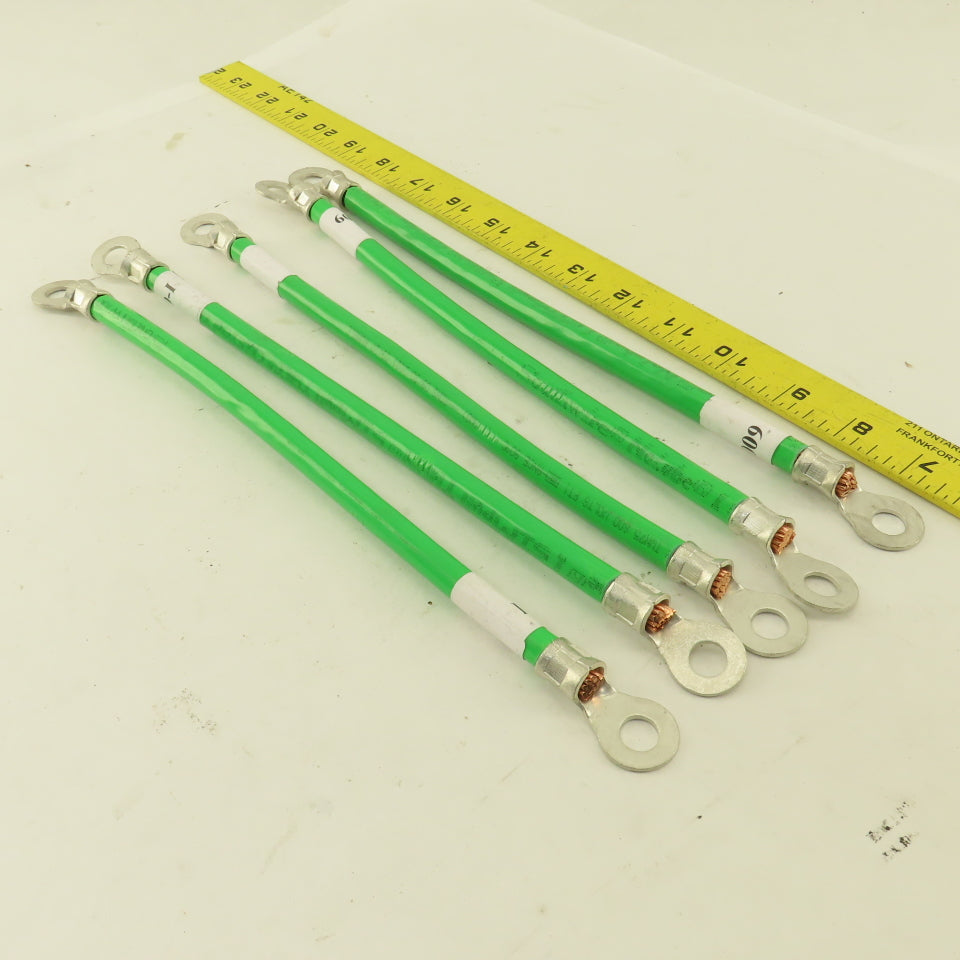 1/0 AWG Stranded Copper Wire Industrial Ground Heavy Duty System 12" Lot of 5