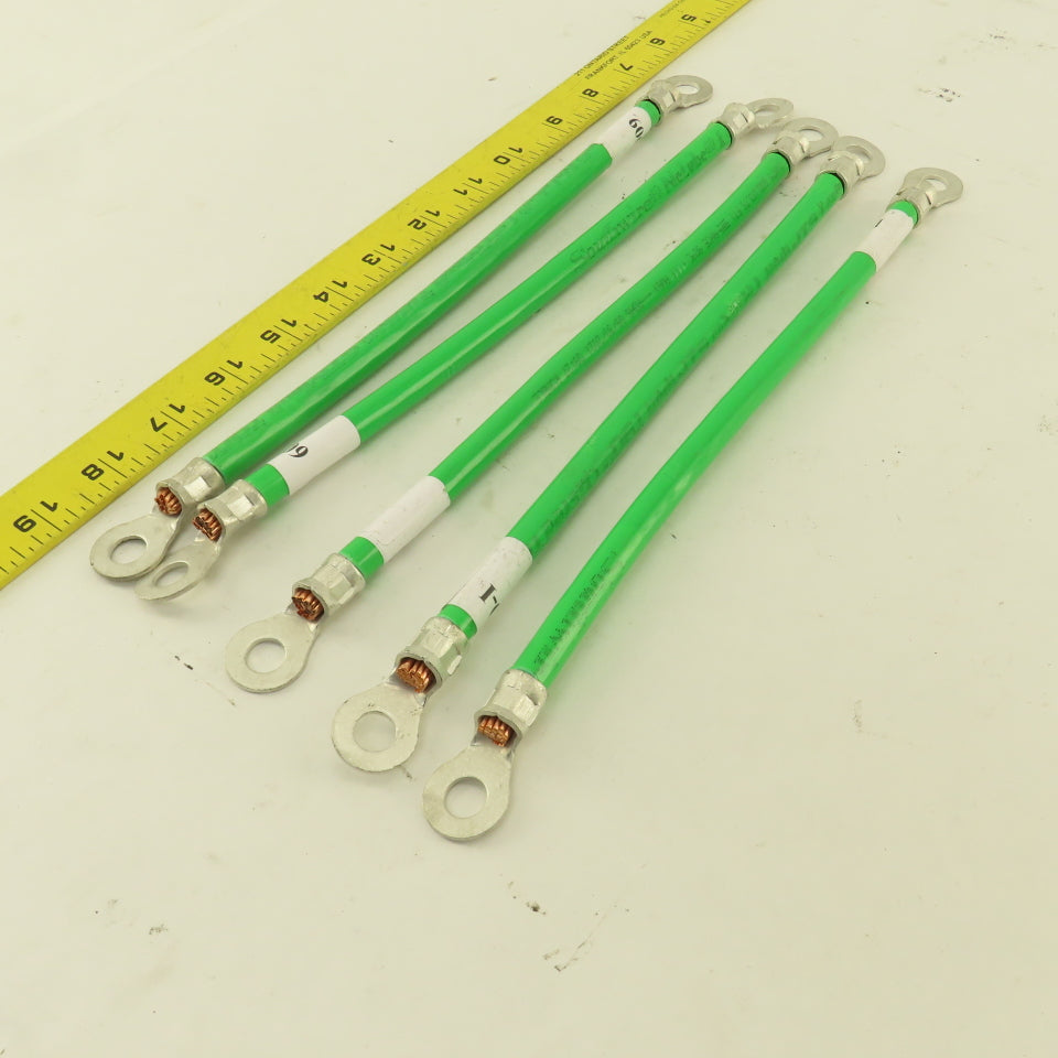 1/0 AWG Stranded Copper Wire Industrial Ground Heavy Duty System 12" Lot of 5