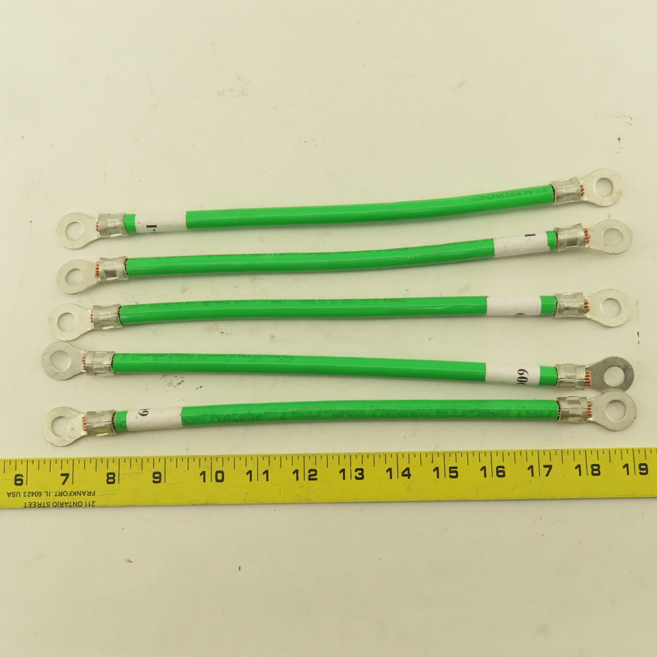 1/0 AWG Stranded Copper Wire Industrial Ground Heavy Duty System 12" Lot of 5