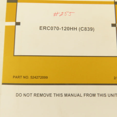 Yale 524272099 ERC070-120HH (C839) Forklift Operating Manual