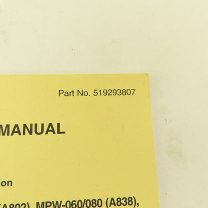 Yale MPW-045, MPW-060/080, MLW-040/060, MPE-060/080 Forklift Operating Manual