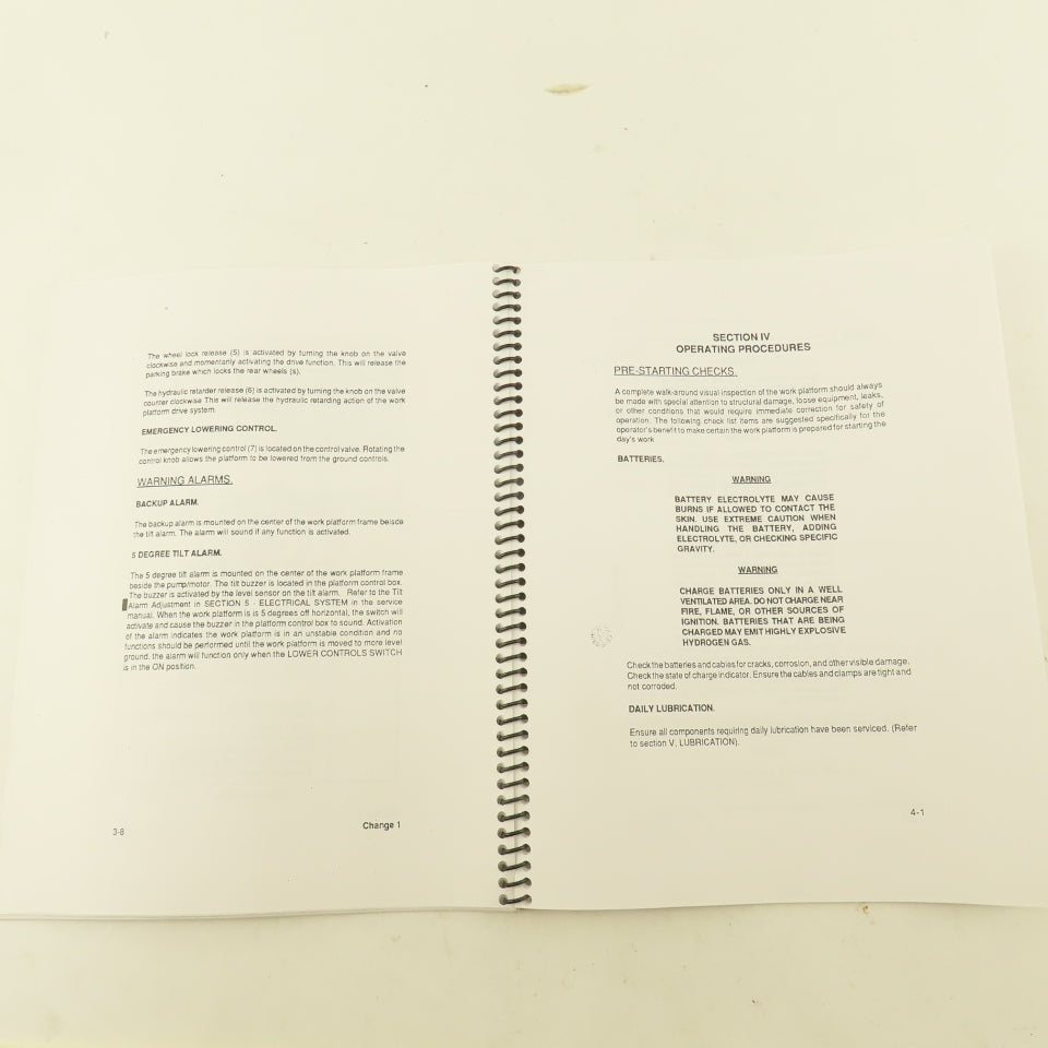 Monitowoc SM3146E-25262 Crane Care Operator Manual