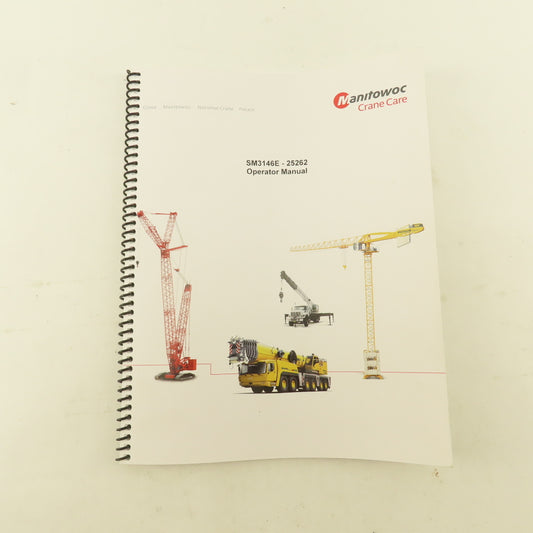 Monitowoc SM3146E-25262 Crane Care Operator Manual