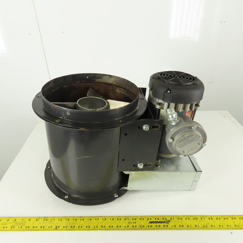 Haz Loc 1/2Hp 3Ph 208-230/460V 1725RPM Inline Duct Axial Booster Blower 12"