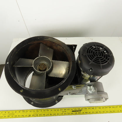 Haz Loc 1/2Hp 3Ph 208-230/460V 1725RPM Inline Duct Axial Booster Blower 12"