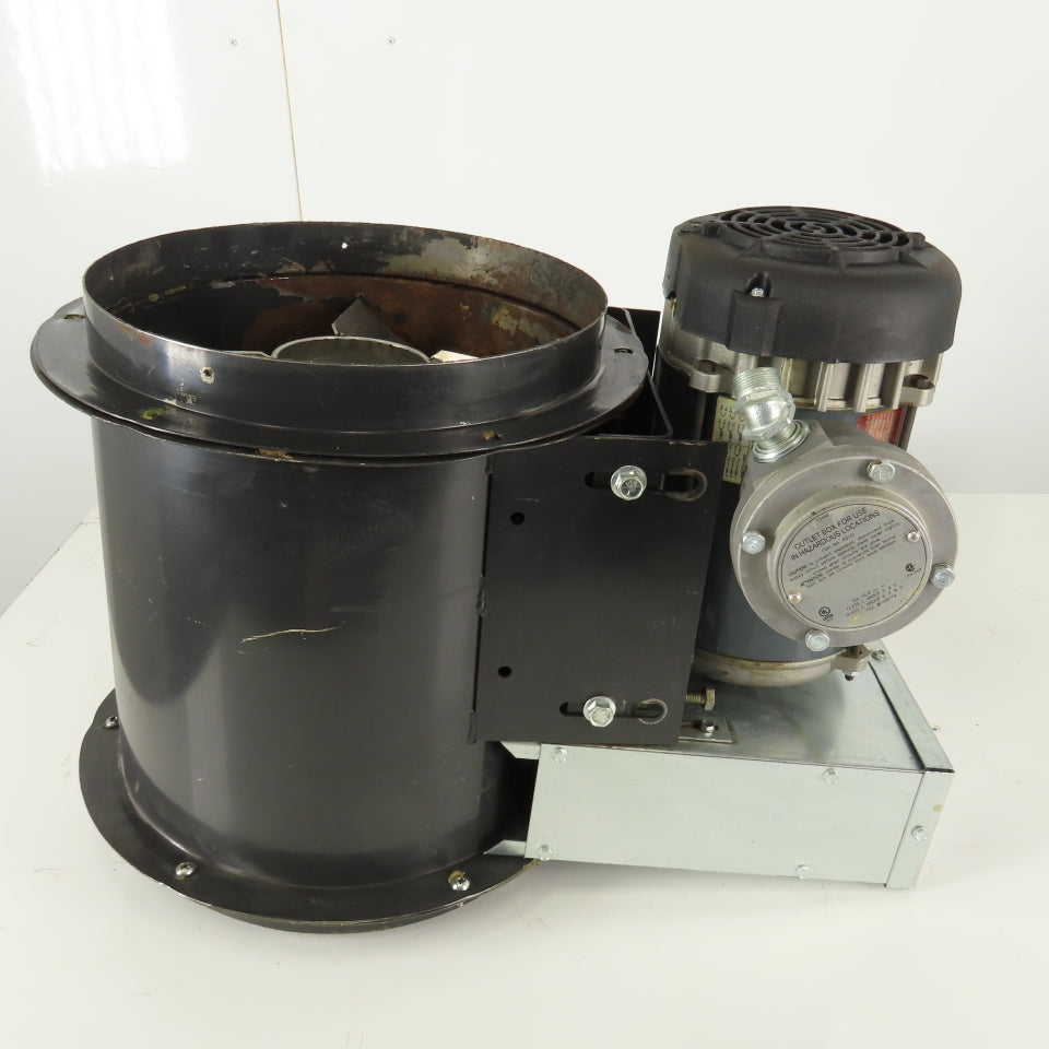 Haz Loc 1/2Hp 3Ph 208-230/460V 1725RPM Inline Duct Axial Booster Blower 12"