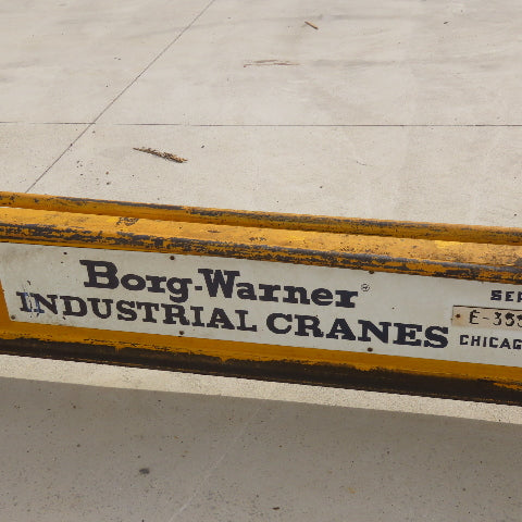 Borg-Warner 2000Lb (1Ton) Cap Wall-Mount Overbraced Tie-Rod Jib Crane 235" Swing