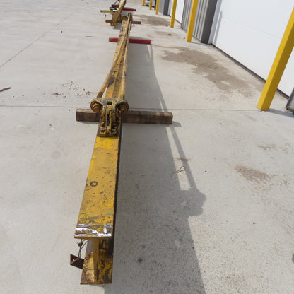 Borg-Warner 2000Lb (1Ton) Cap Wall-Mount Overbraced Tie-Rod Jib Crane 235" Swing
