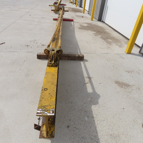 Borg-Warner 2000Lb (1Ton) Cap Wall-Mount Overbraced Tie-Rod Jib Crane 235" Swing