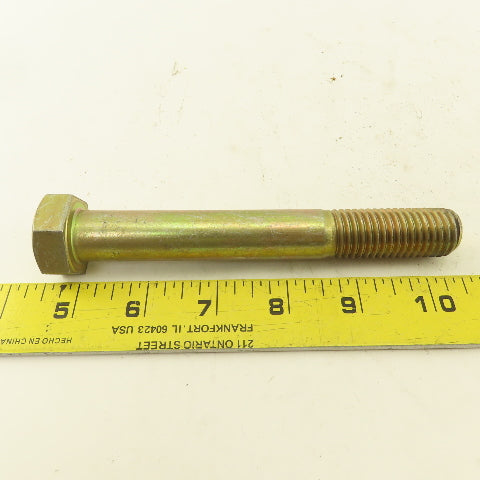 3/4"-10 x 4-1/4" - 5-1/2" Yellow Zinc  Steel Hex Cap Screw Bolt Mixed Lot Of 24