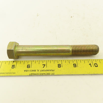 3/4"-10 x 4-1/4" - 5-1/2" Yellow Zinc  Steel Hex Cap Screw Bolt Mixed Lot Of 24