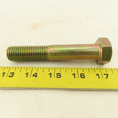 3/4"-10 x 4-1/4" - 5-1/2" Yellow Zinc  Steel Hex Cap Screw Bolt Mixed Lot Of 24